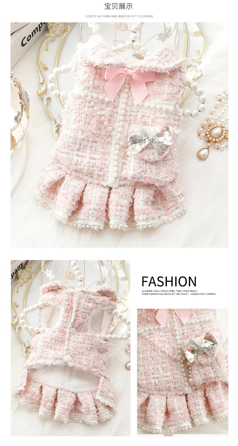 Winter Princess Pet Dress - Luxury Costume