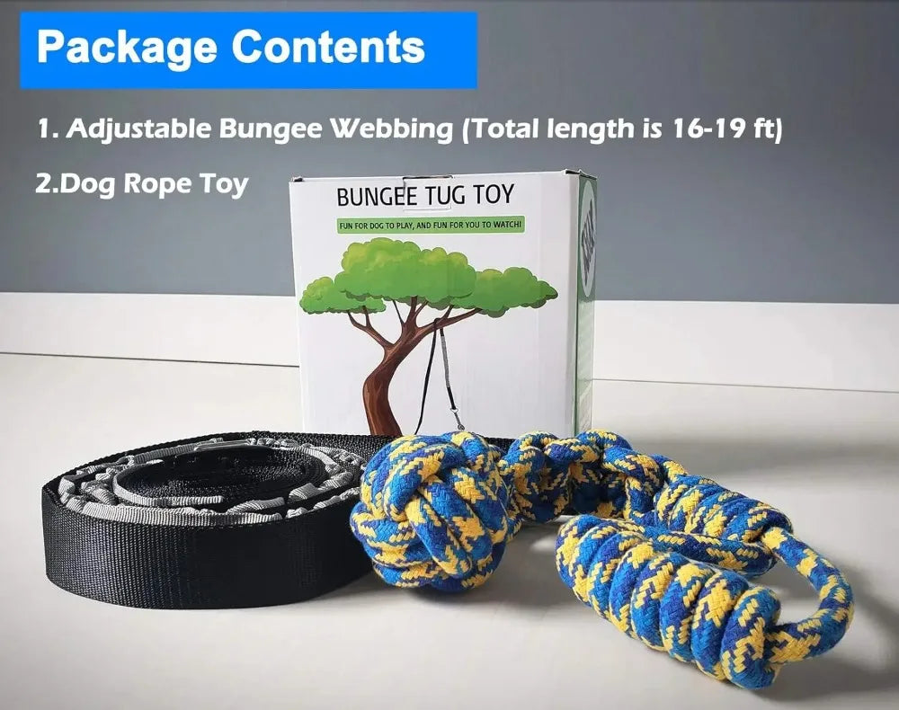 Interactive Bungee Tug Toy for Dogs