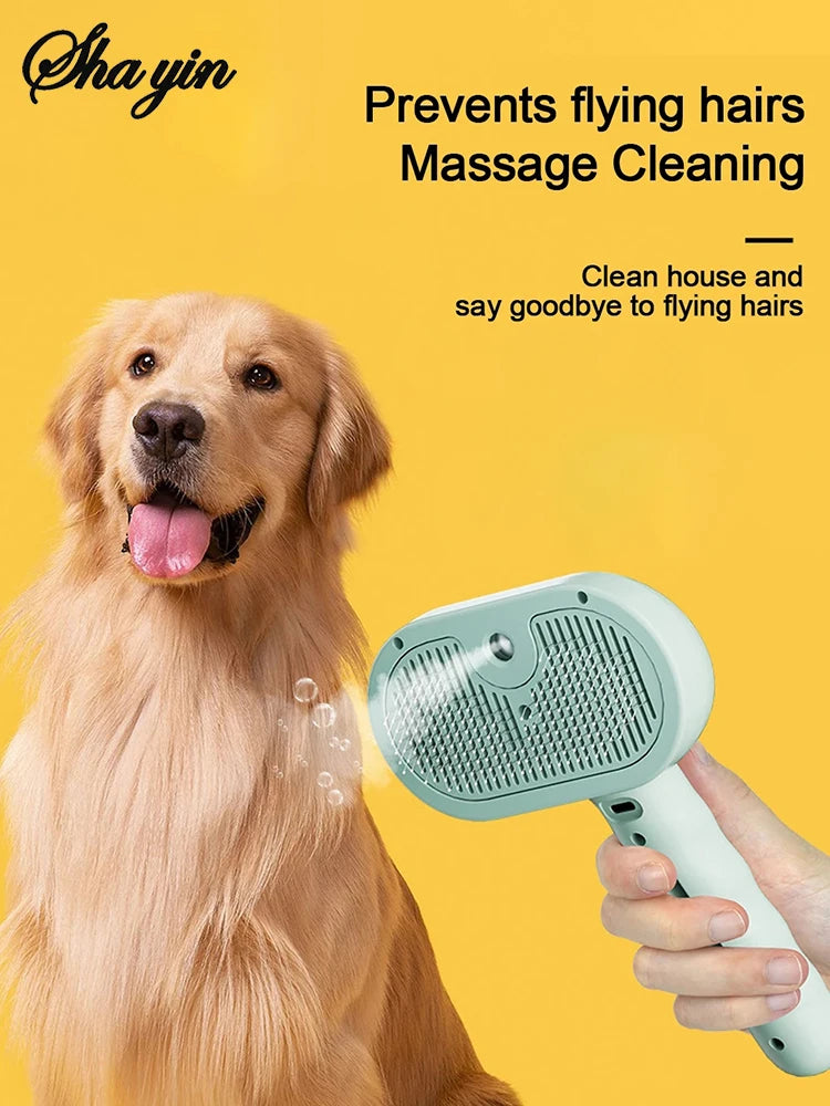 Brosse de toilettage à vapeur pour chiens