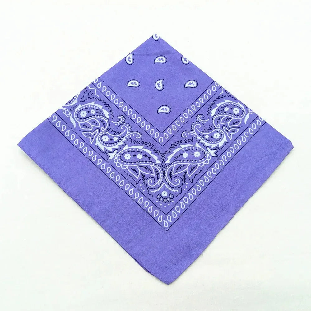 Paisley Bandana Headwrap – Unisex Cotton-Poly Scarf for Men and Women