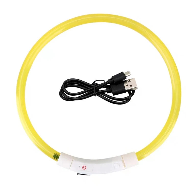 Rechargeable LED Dog Collar with USB Charging