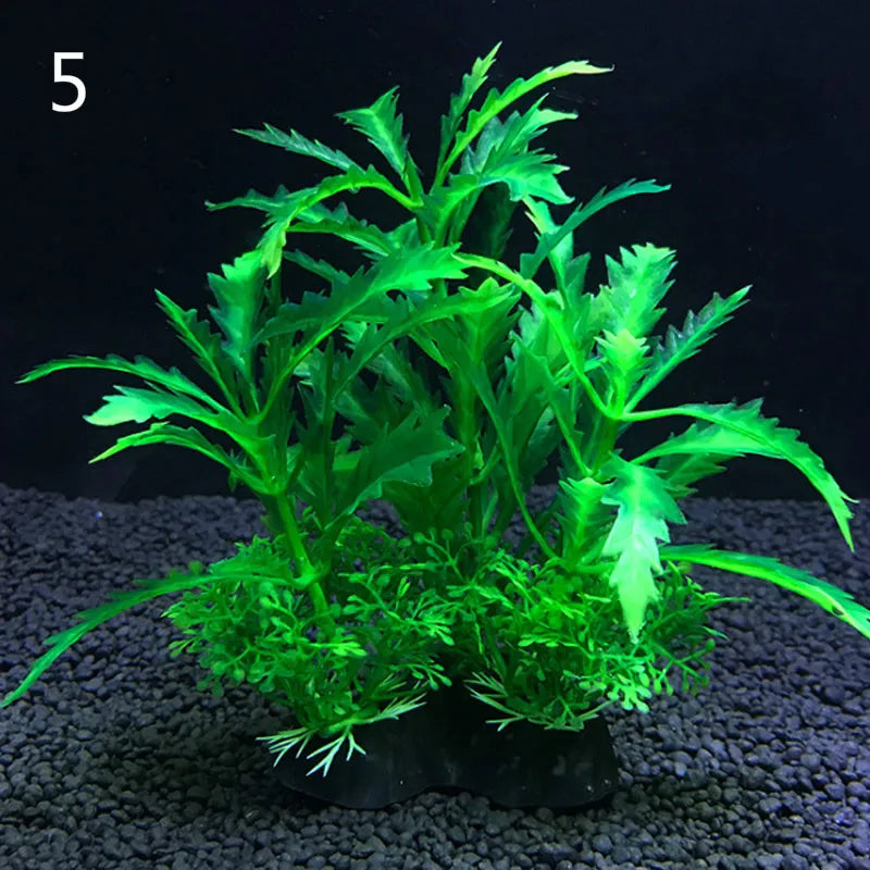 Plantes artificielles pour aquarium assorties