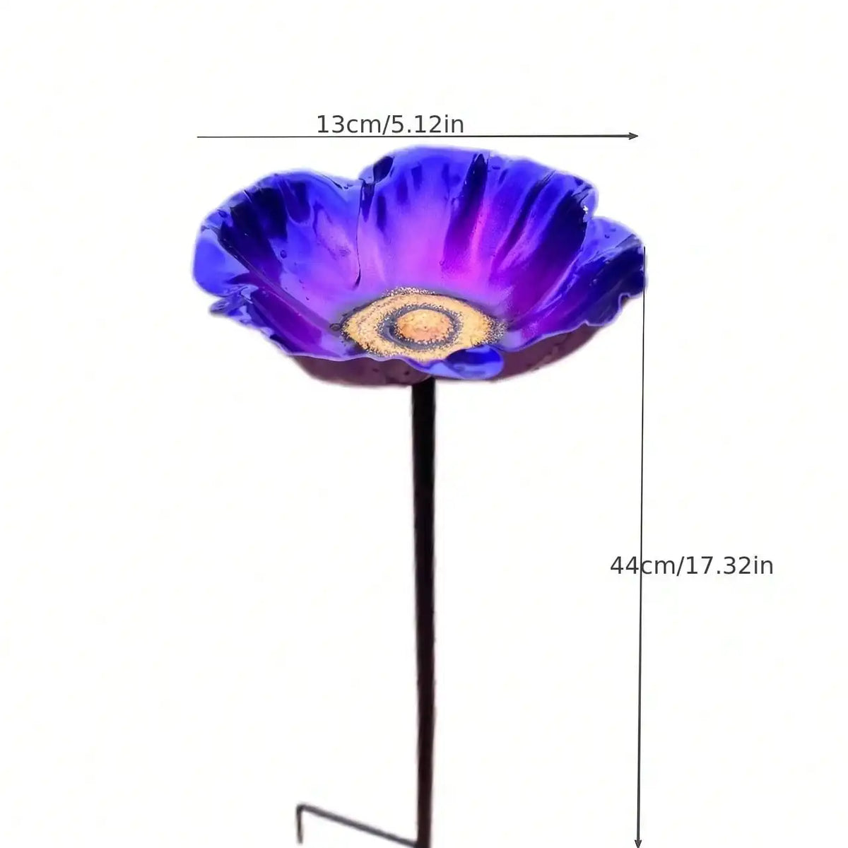 Branch-Style Metal Bird Feeder with Detachable Flower Tray