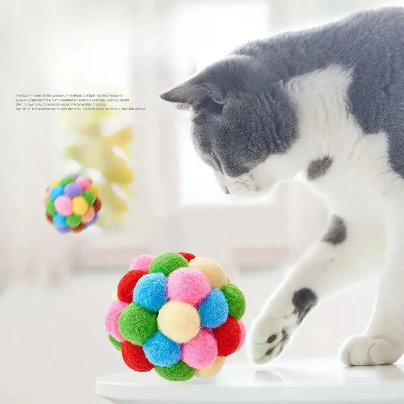 3-teiliges Katzenspielzeug-Ball-Set