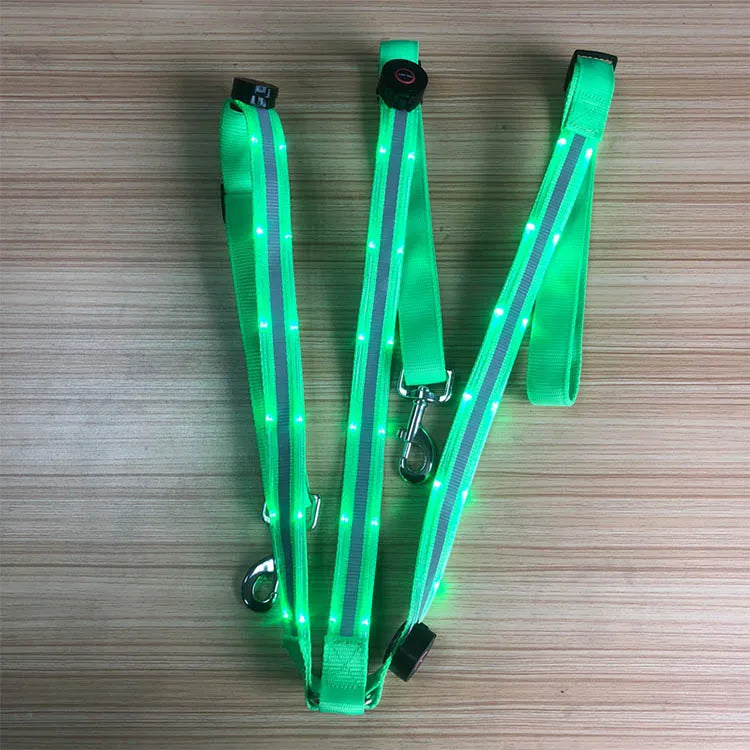 Nylon-LED-Halftergeschirr mit USB-Ladung