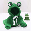 Frog-Shaped Hoodie for Dogs and Cats