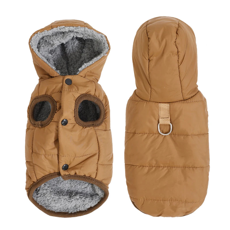 Chaqueta de Fleece con Capucha para Mascotas