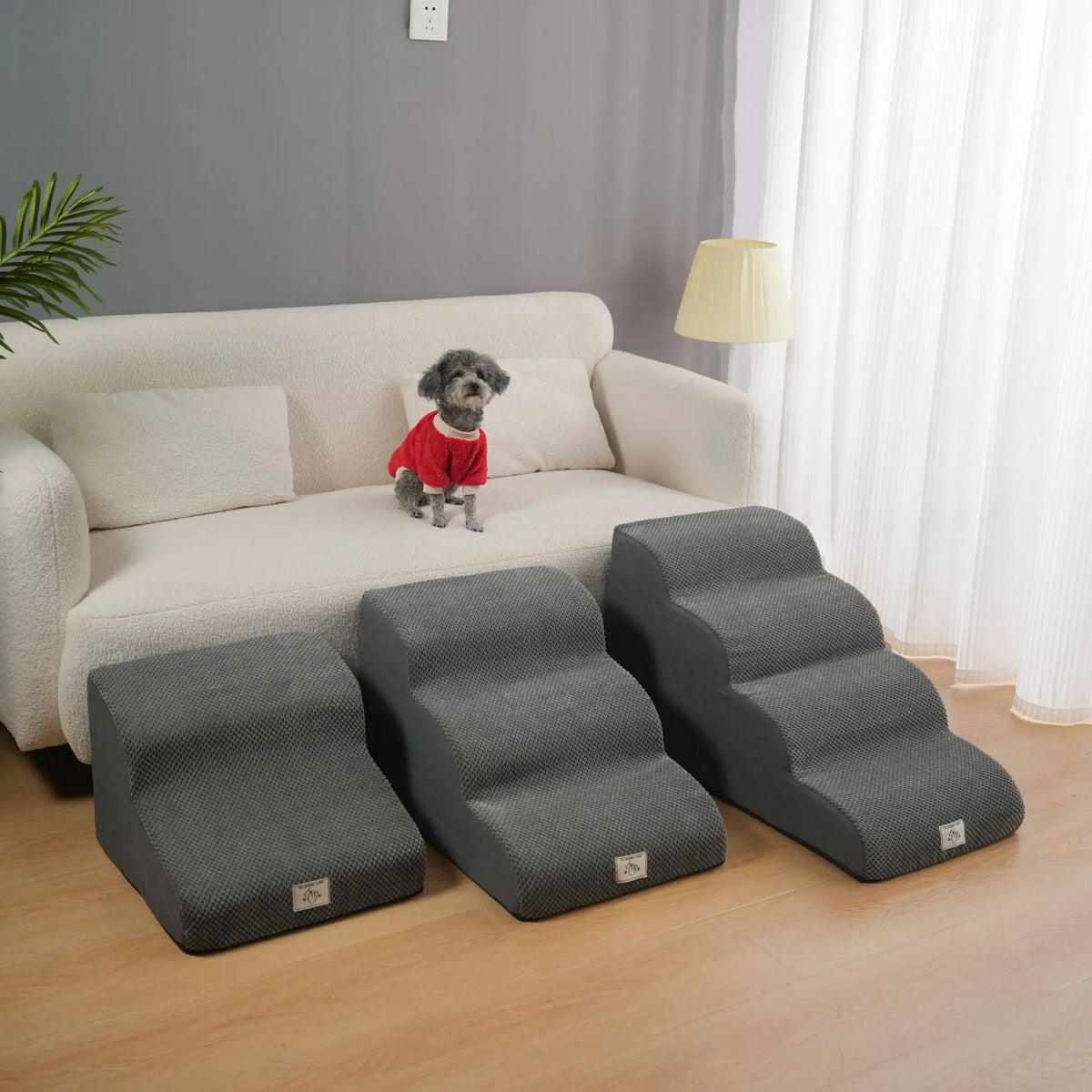 Detachable Washable Pet Stairs for Bed & Sofa