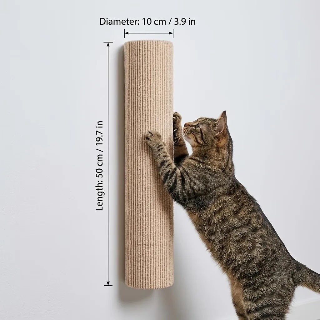 Cat Scratching Post with Durable Sisal Surface for Indoor Claw Care
