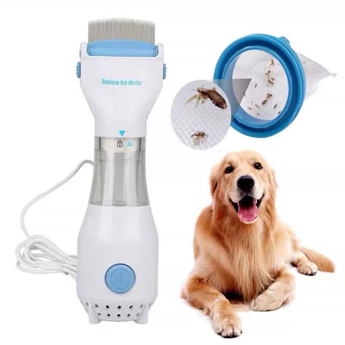Electric Flea Comb for Dogs and Cats – Chemical-Free Lice & Pest Removal Brush