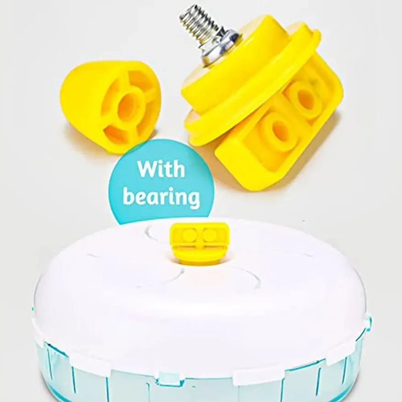 Hamster Wheel Running Disc Toy - Silent Transparent Rotating Wheel