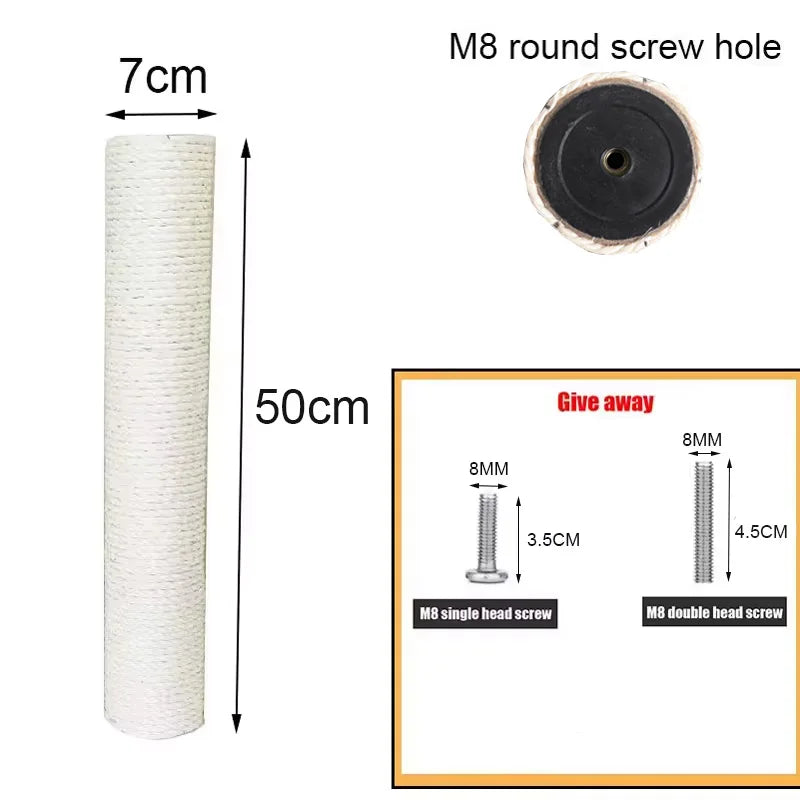 Cat Scratching Post for Cat Tree Replacement Post Sisal Rope