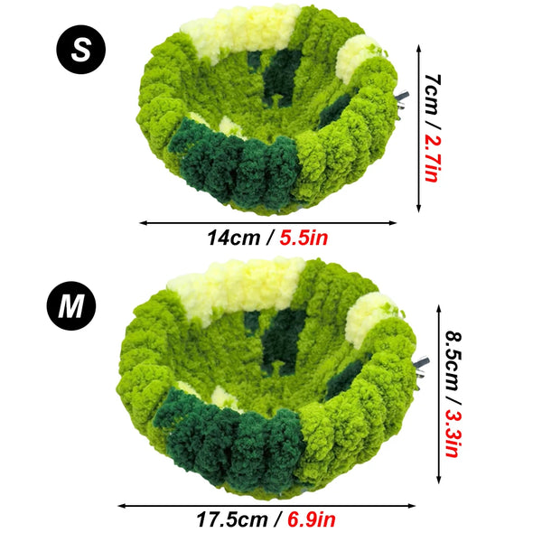 سرير عُش مخملي لببغاوات والطيور الصغيرة