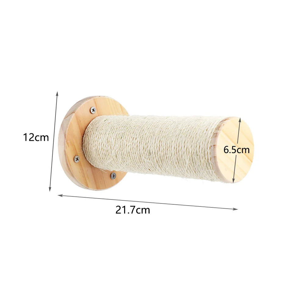 Cat Scratching Post with Sisal and Wood