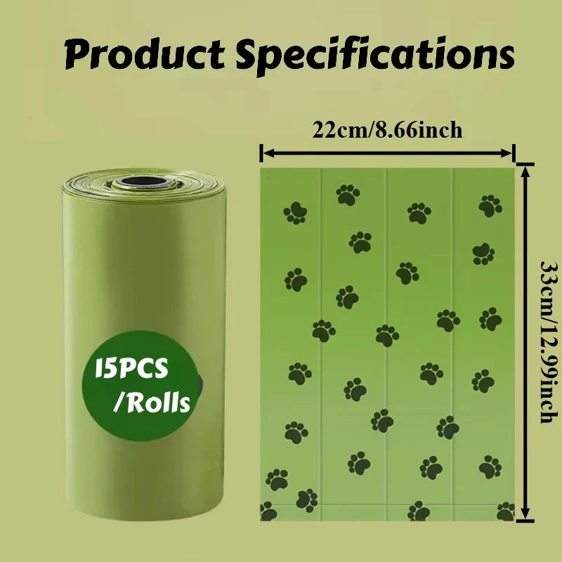 Biodegradable Dog Poop Bags with Leak-Proof Design