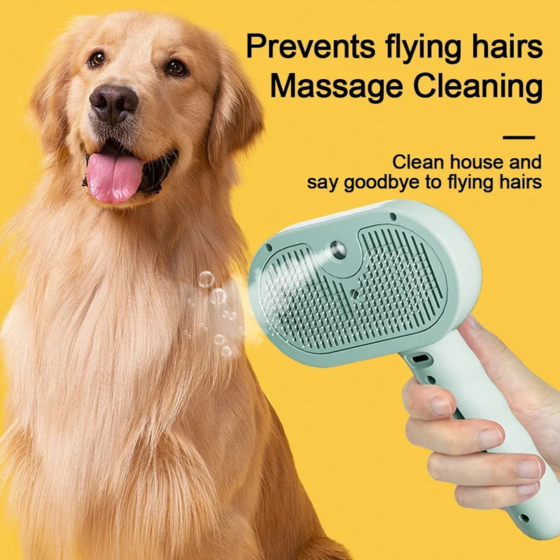 Brosse de toilettage à vapeur pour chiens