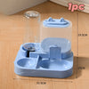 2-in-1 Pet Water and Food Dispenser with Dual Bowls