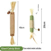 Natural Wooden Cat Teething Sticks with Sisal Rope