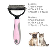 Two-Sided Stainless Steel Pet Grooming Brush