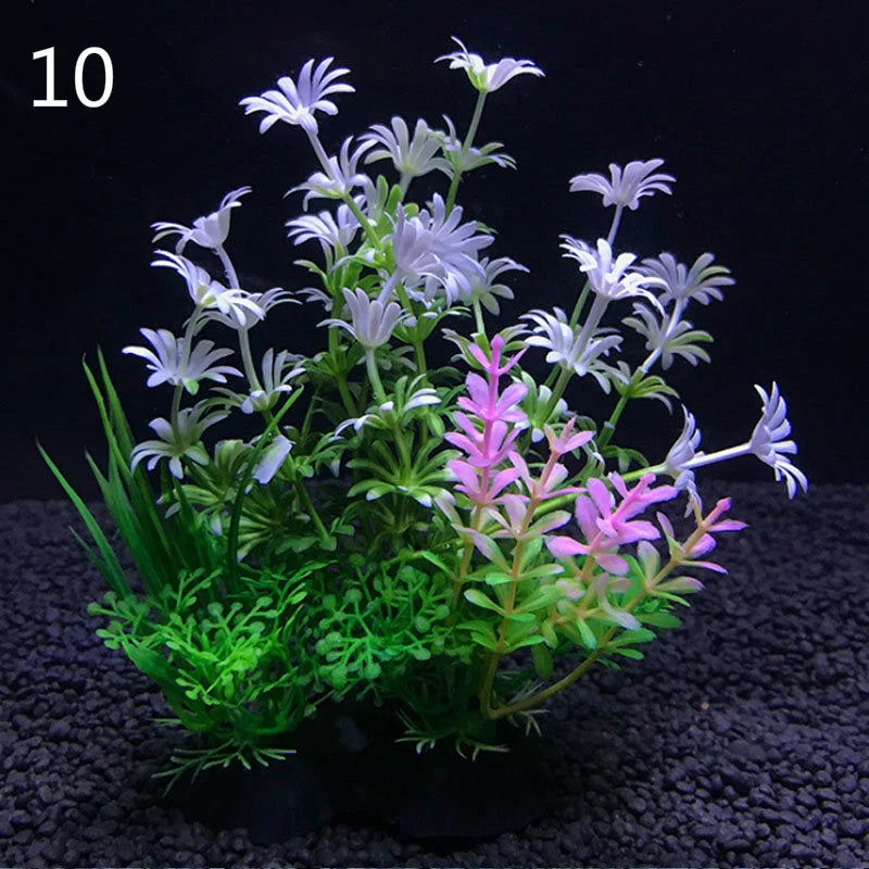 Plantes artificielles pour aquarium assorties