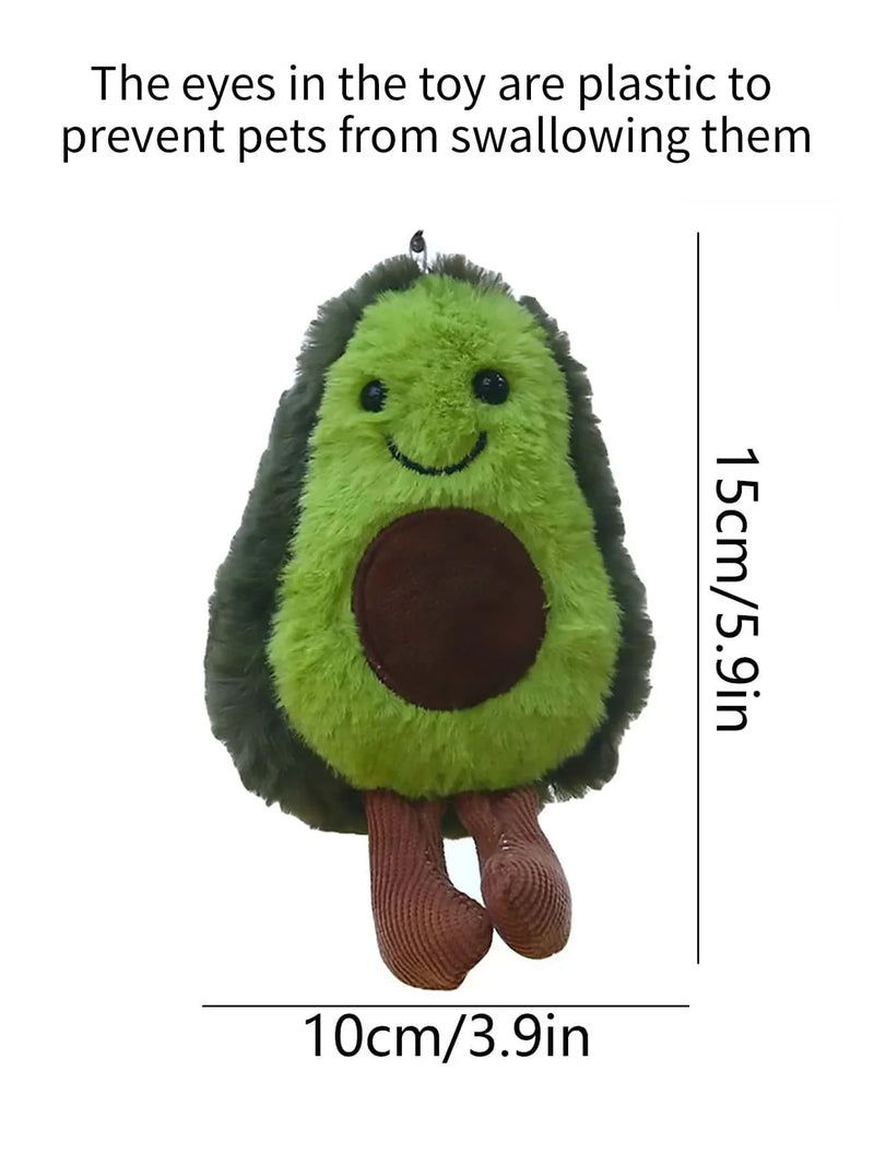 Avocado-Plüschtier mit Rucksackclip
