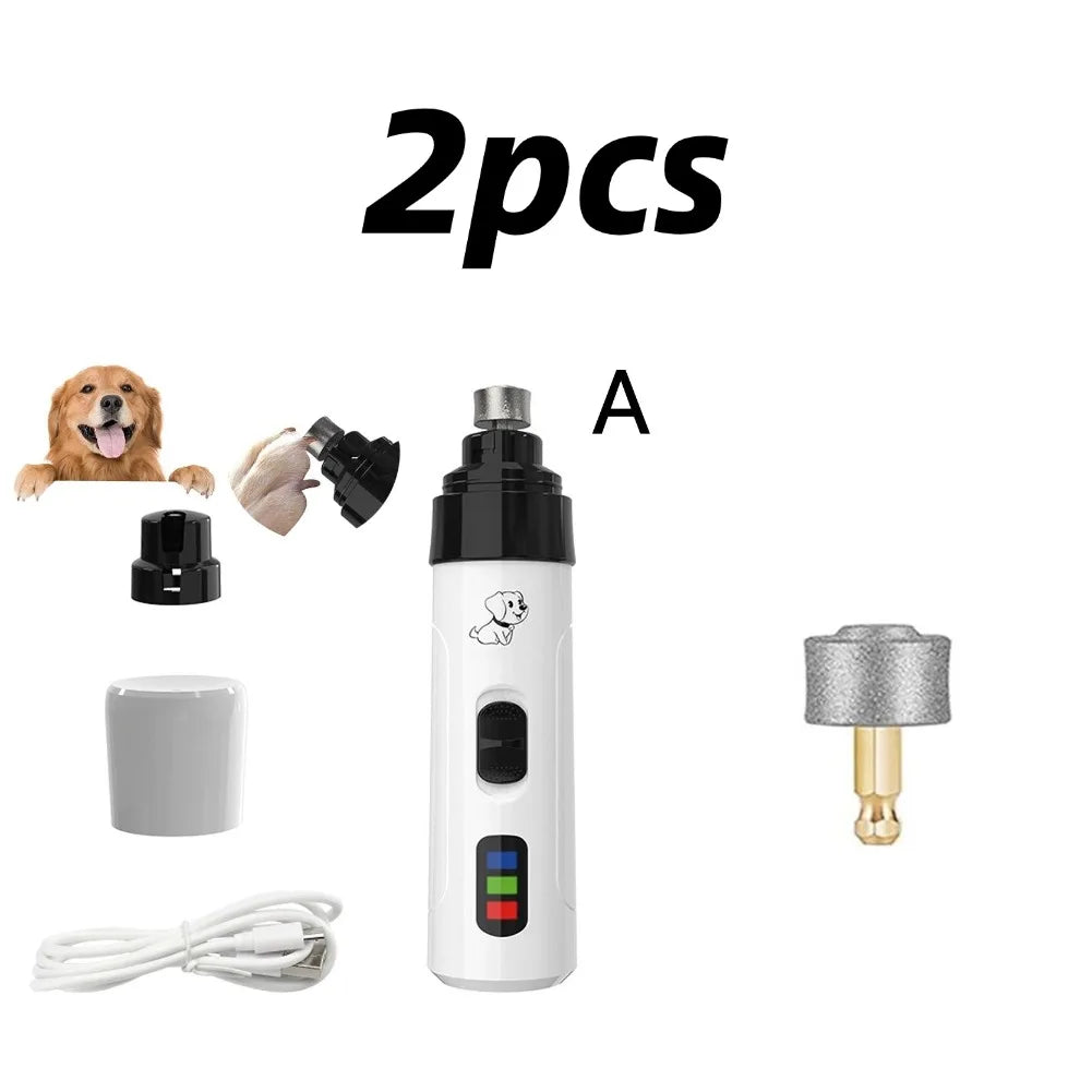 Quiet Rechargeable Electric Nail Grinder for Dogs and Cats