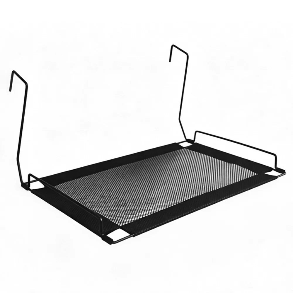 Black breathable mesh cat window hammock with sturdy mounting hardware