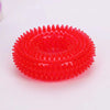 Bite-Resistant Squeaky Dog Chew Toy with Spiky Teething Ring
