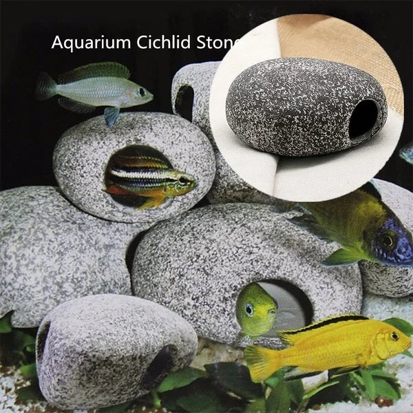 Natural Resin Cichlid Cave Aquarium Ornament
