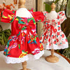 Floral Summer Princess Dress for Small Dogs and Cats