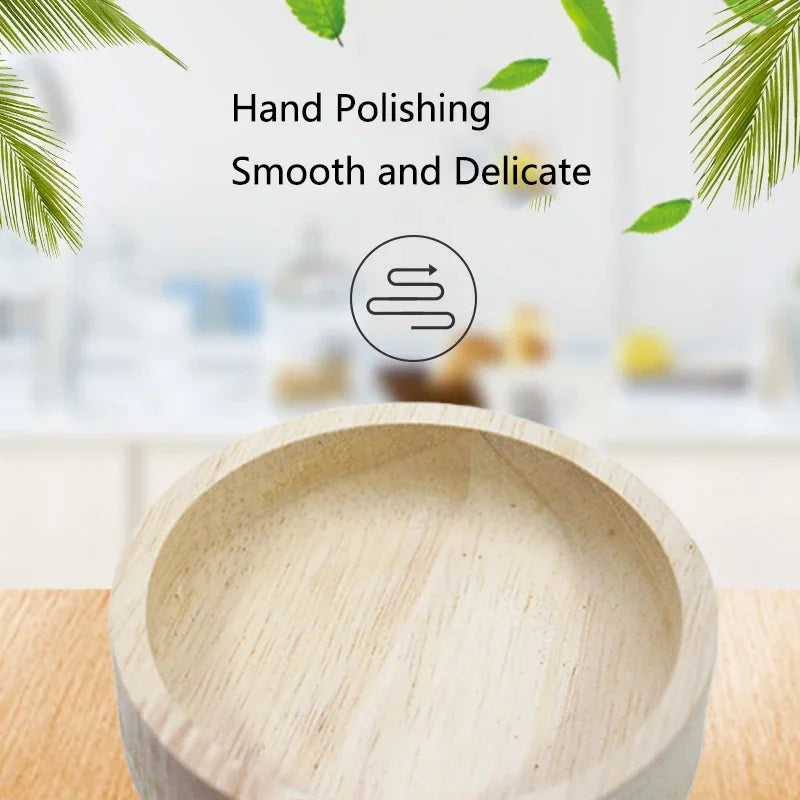 Smooth Wooden Small Animal Feeding Bowl