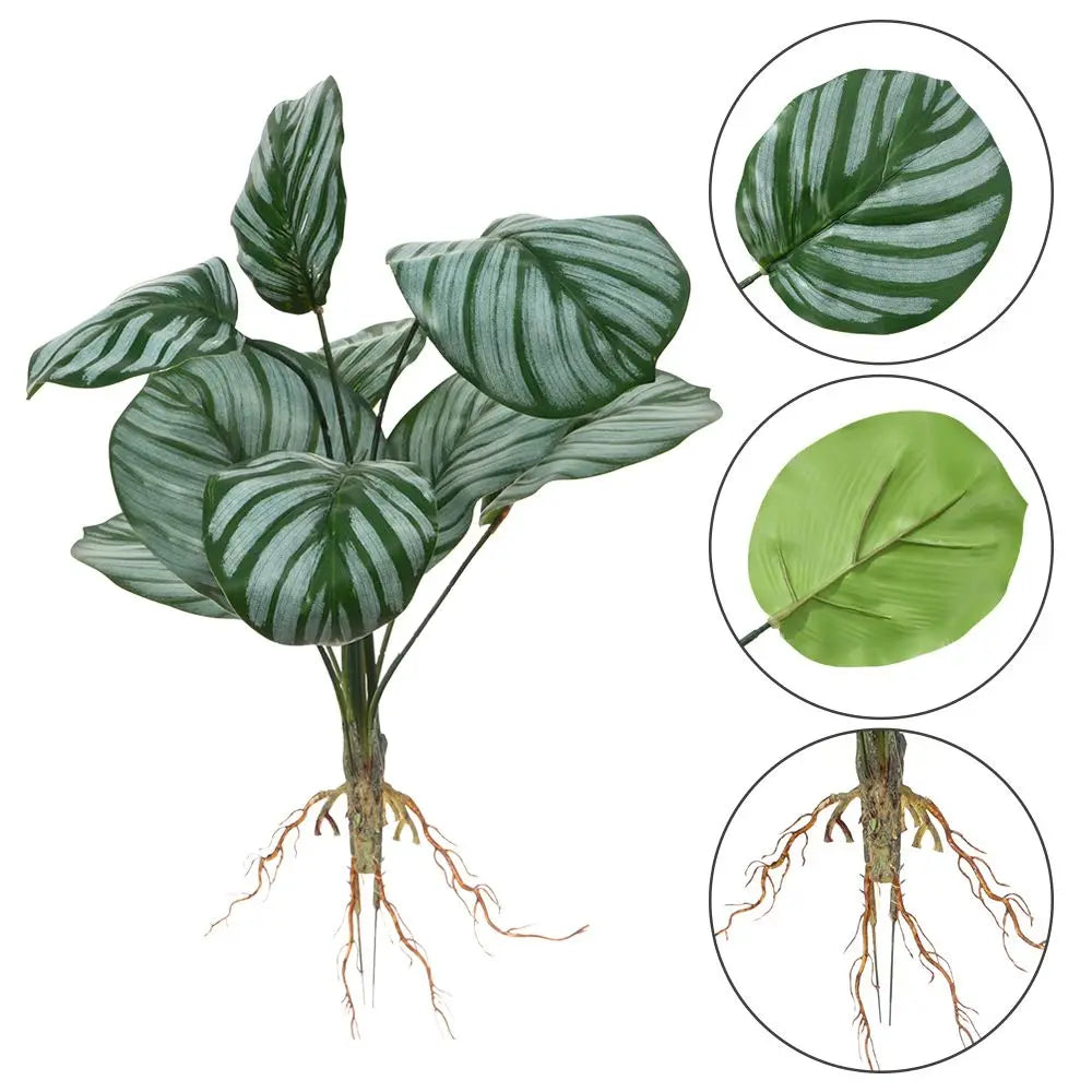 Artificial Hydroponic Plant with Visible Roots – Lifelike Greenery for Home & Event Decor
