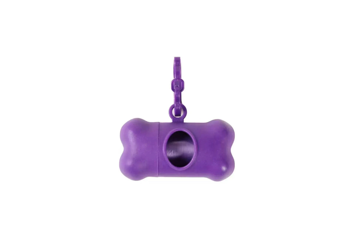 Bone-Shaped Pet Waste Bag Dispenser with Clip