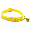 Bunte Schleifen-Hundehalsband mit Glocke
