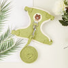 Adjustable Linen Rabbit Harness and Leash Set with Padded Comfort
