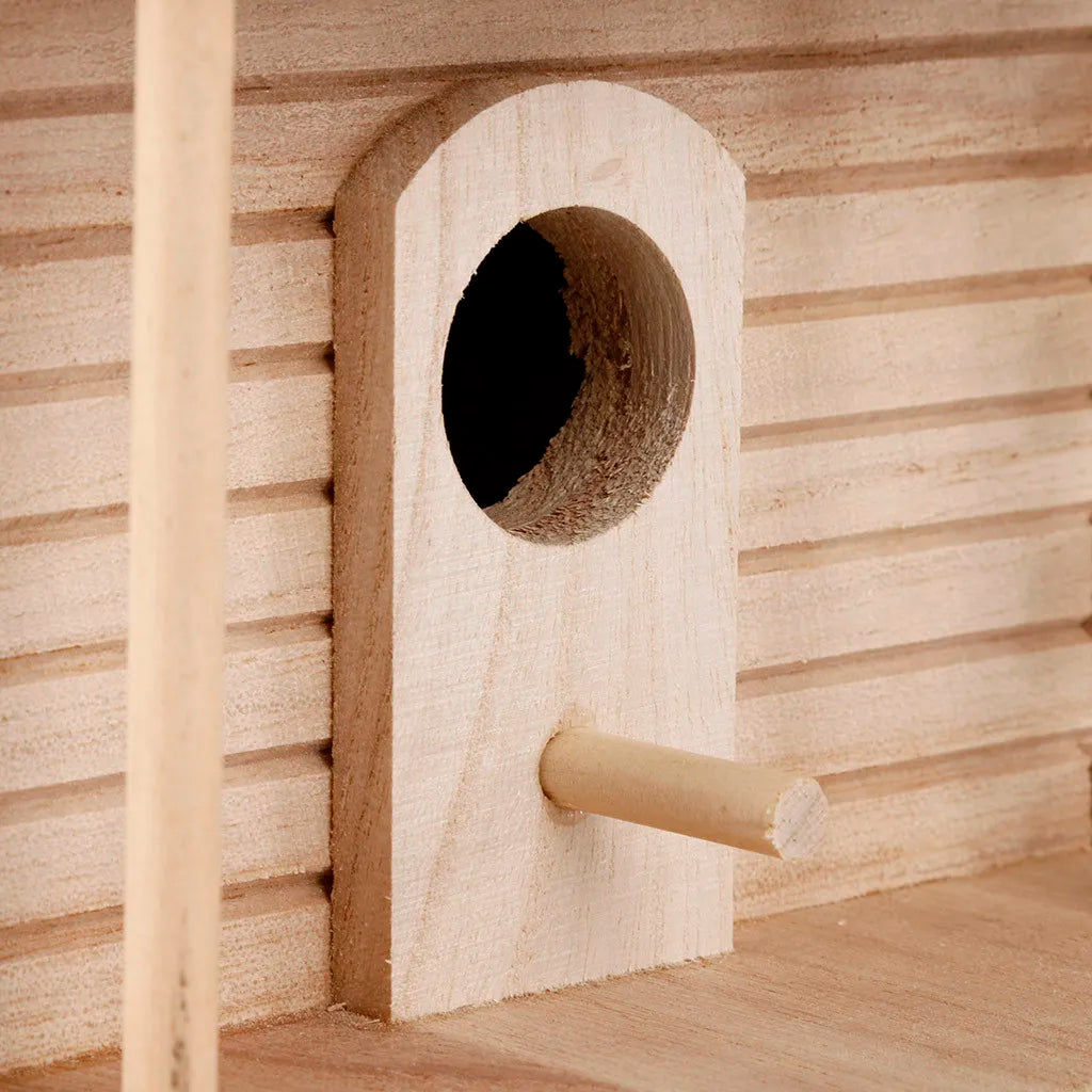 Wooden Hanging Birdhouse for Garden & Patio