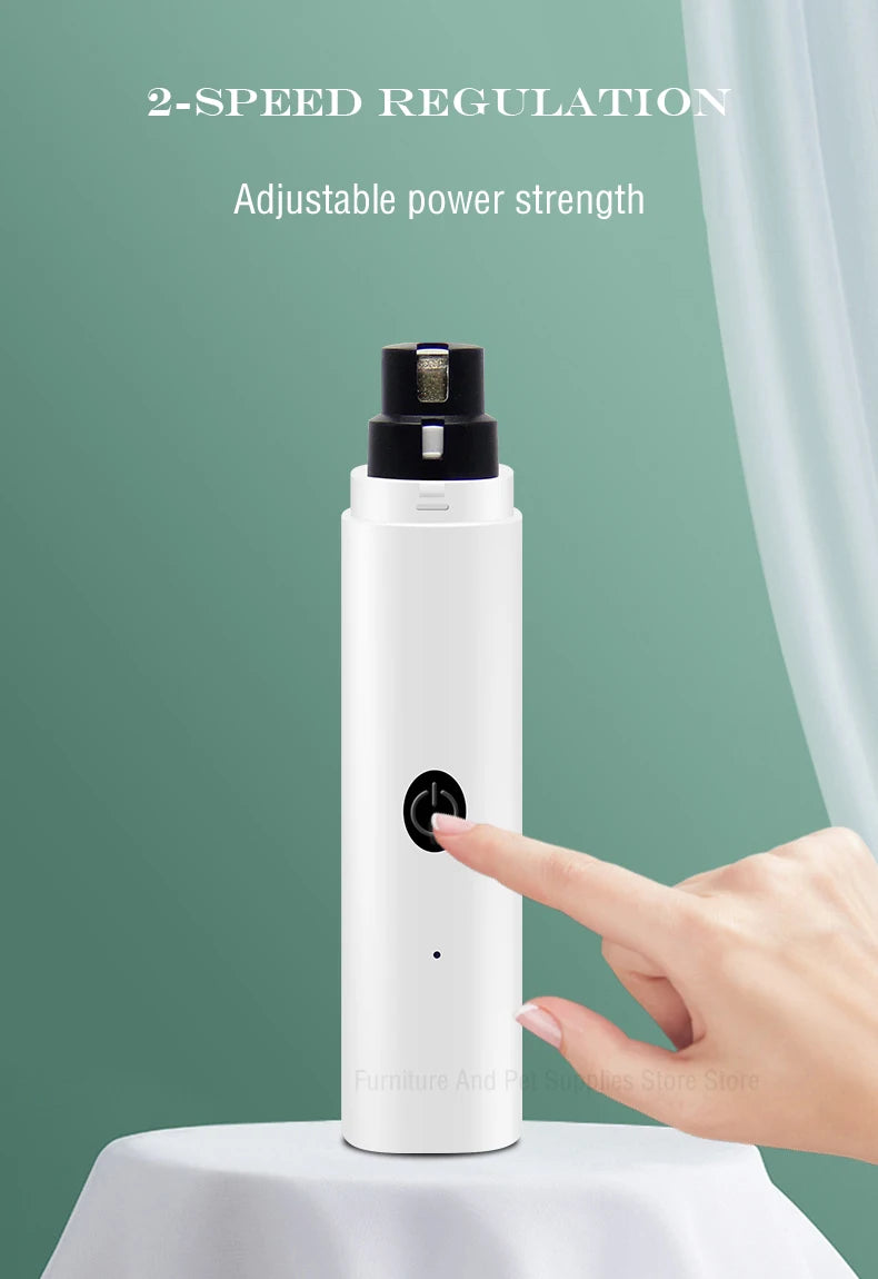 Rechargeable Electric Pet Nail Grinder with LED Light