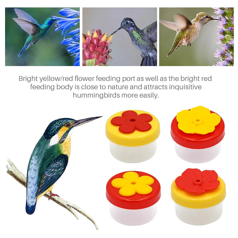 Flower-Shaped Hummingbird Feeder for Garden and Yard