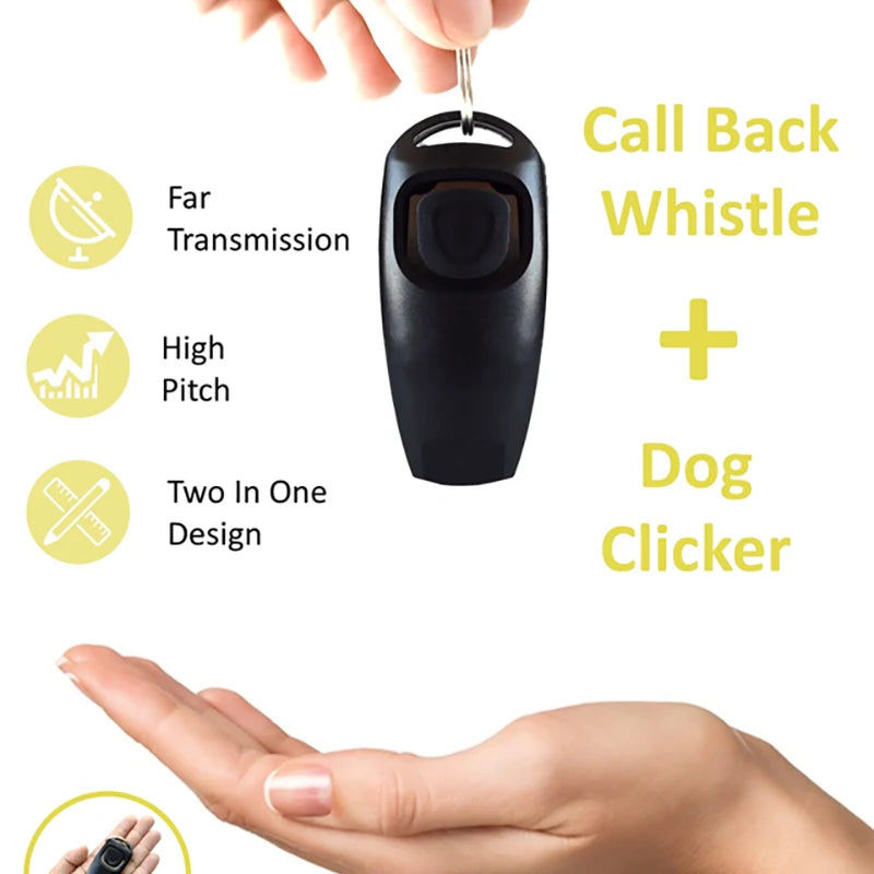 Zwei-in-Eins-Hundepfeife und Clicker für das Hundetraining