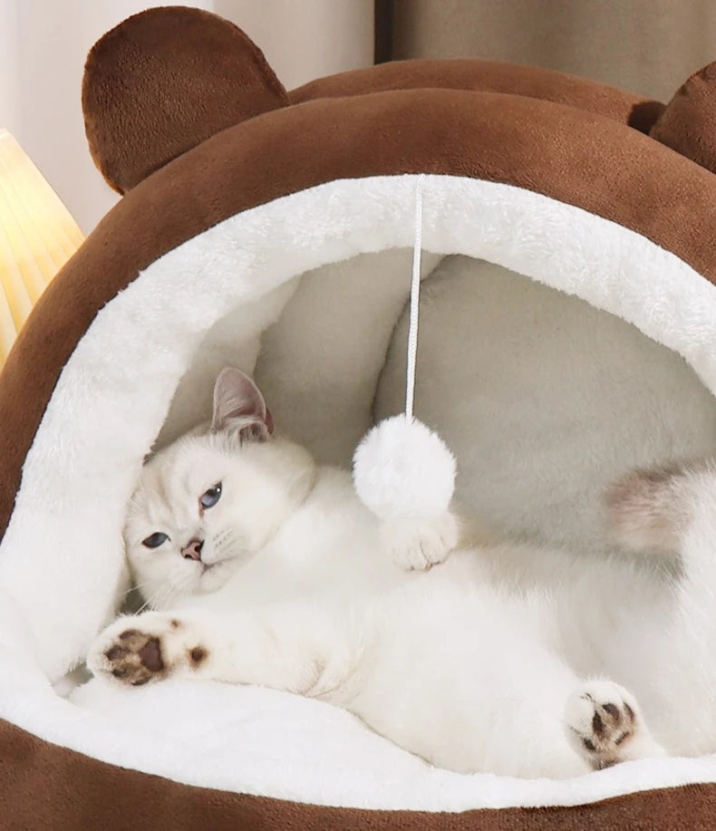 Niche Semi-Fermée pour Animaux avec Motif Panda
