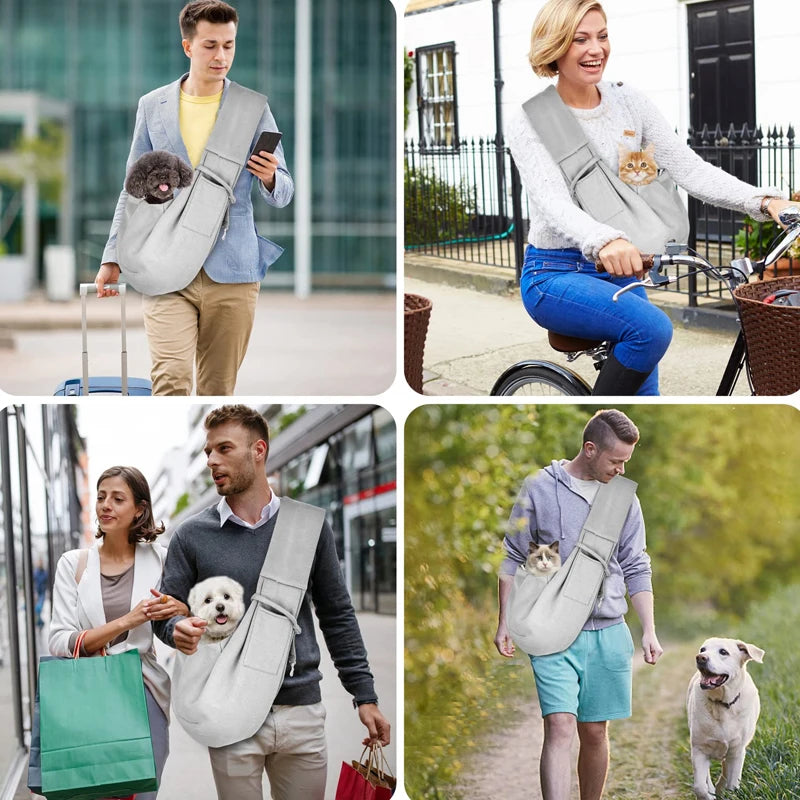 Outdoor Pet Carrier Sling Bag for Small Dogs and Cats