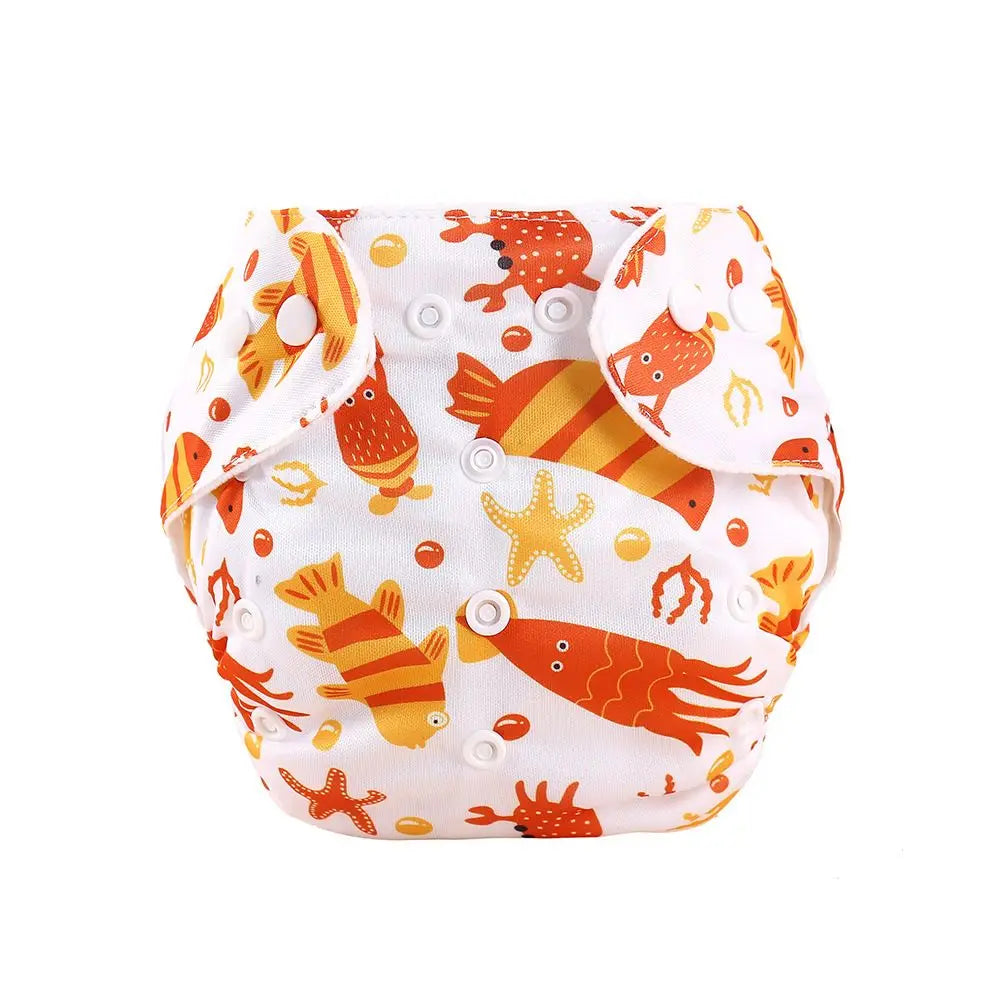 Eco-Friendly Reusable Cotton Cloth Diapers with Adjustable Fit