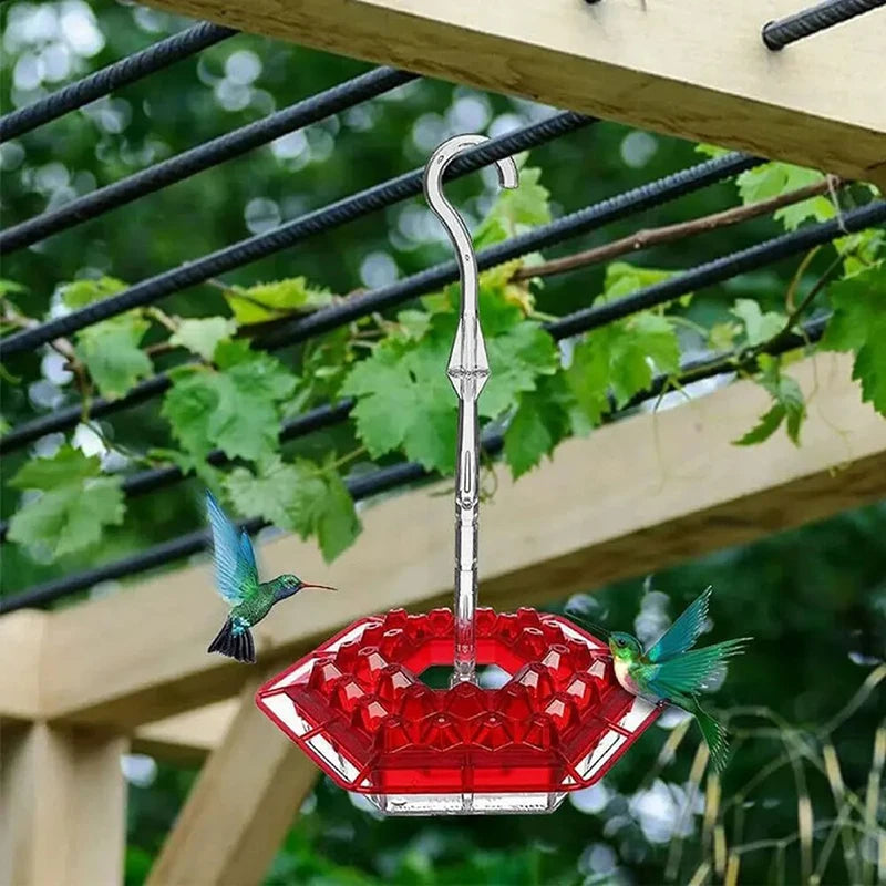 Hexagonal Hanging Bird Feeder for Garden and Patio