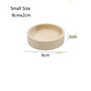 Smooth Wooden Small Animal Feeding Bowl