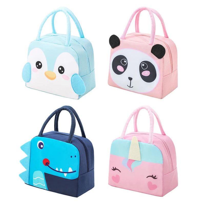 3D Cartoon Insulated Lunch Tote