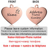 Personalized Pet ID Tag for Collar - Engraved Heart Tag