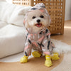 Cartoon Printed Waterproof Dog Raincoat