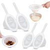 4-Pack Nylon Mesh Strainer Set with Fine Filtering Spoon