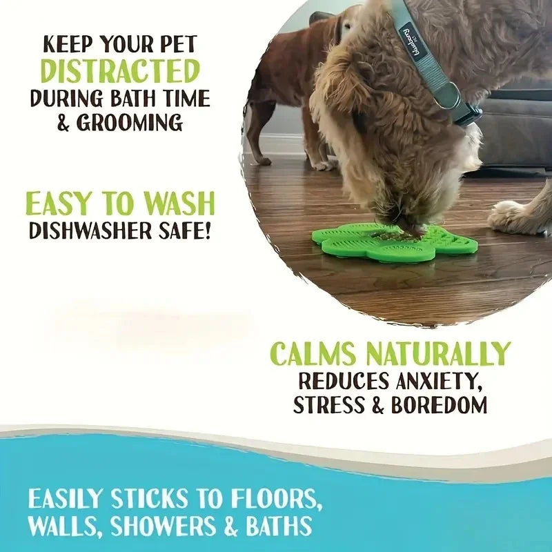 Silicone Pet Licking Mat with Suction Cups