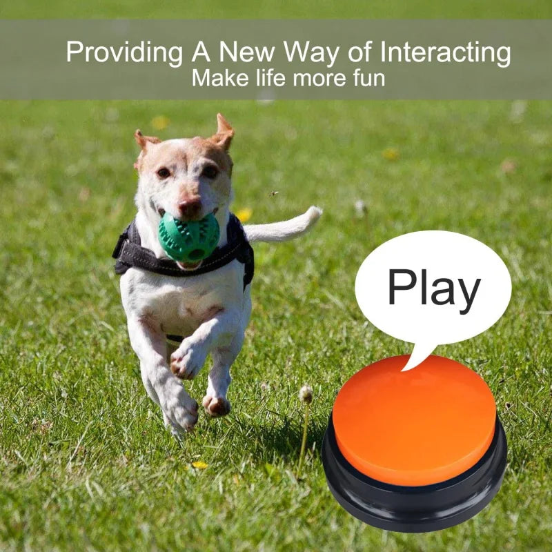 Recordable Pet Communication Buttons – 30-Second Voice Recording for Dog Training & Fun